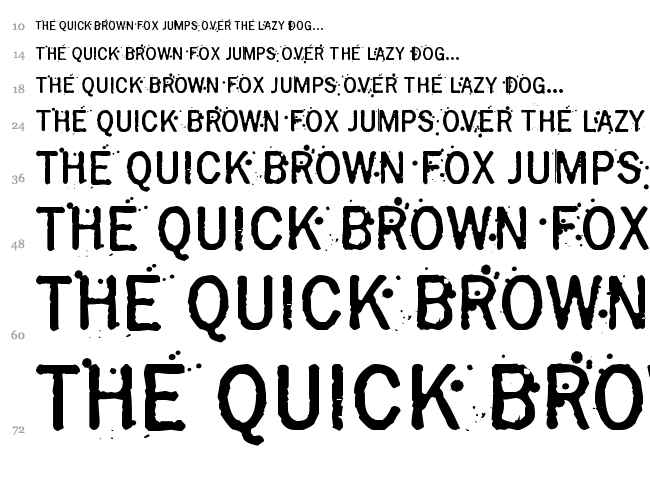 Grasshopper Z font waterfall
